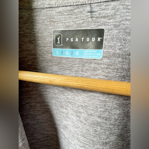 PGA Tour Golf Men’s Half Zip Pullover Grey Large - Picture 7 of 7